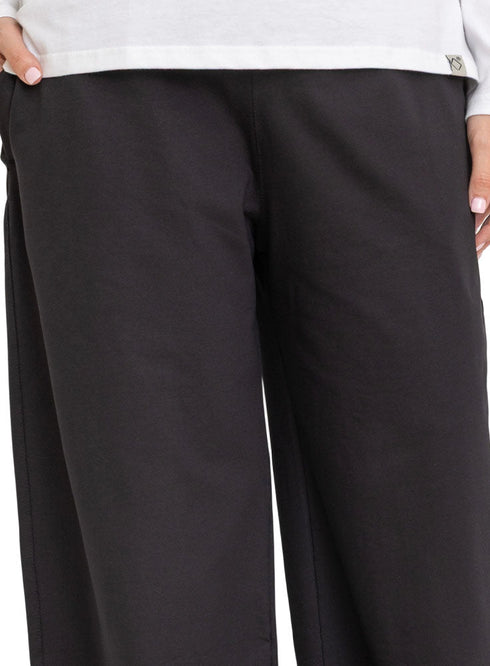 Black Melton Wide Leg (W) - Khotwh